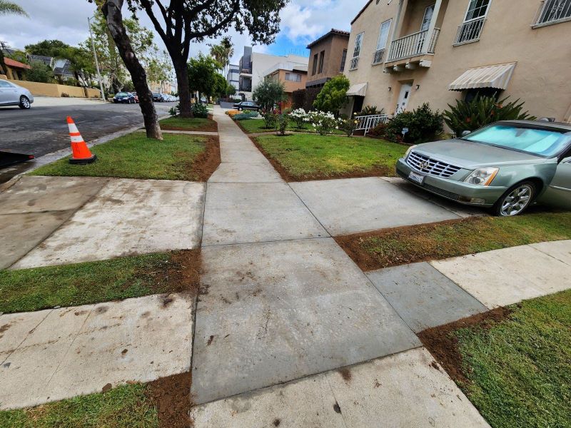 Beverlywood curb ramp apron approach sidewalk repair