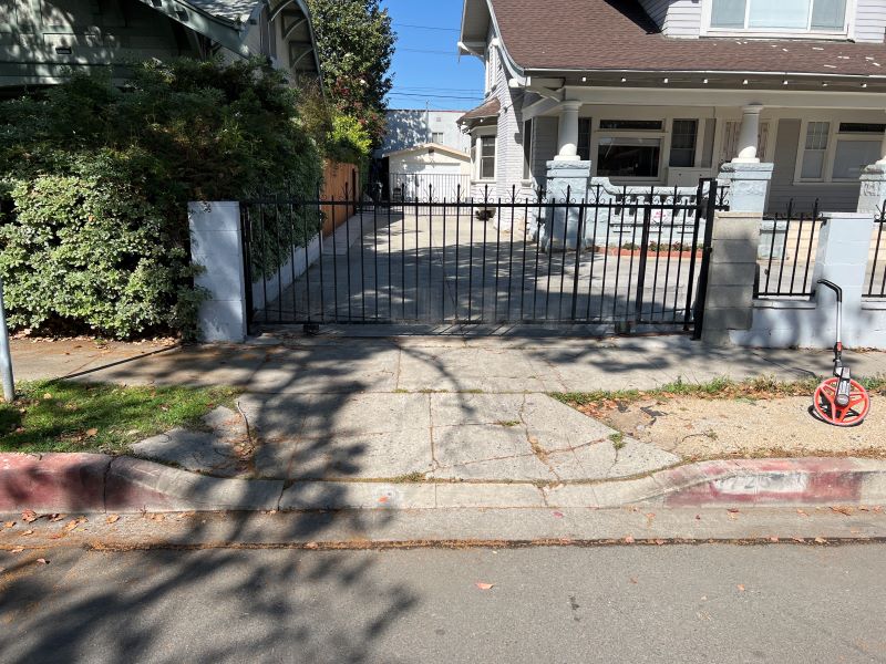 Koreatown curb ramp apron approach sidewalk repair contractor