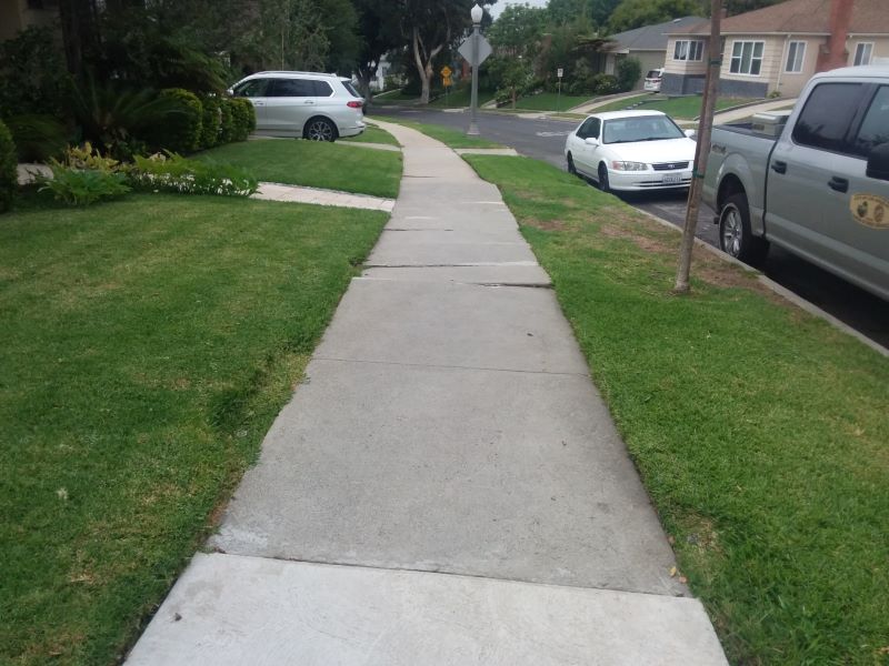 La Cienega Heights curb ramp apron approach sidewalk repair contractor