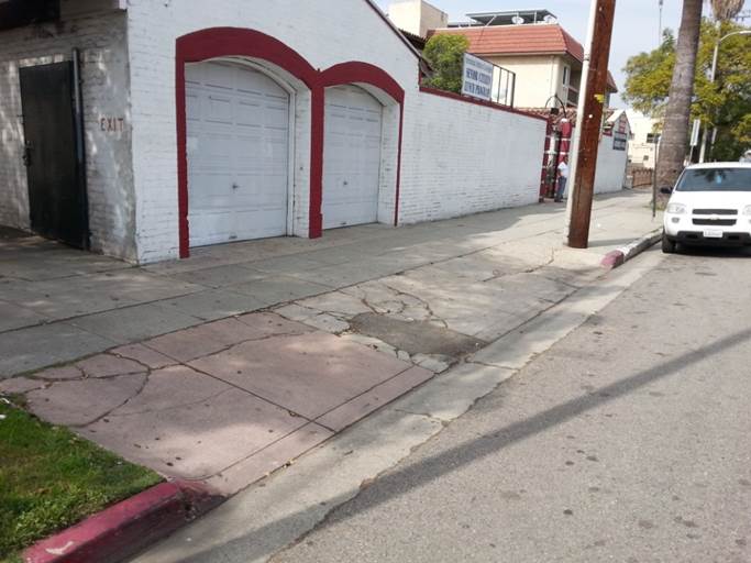 Pico Gardens curb ramp apron approach sidewalk repair