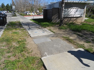 Sylmar curb ramp apron approach sidewalk repair