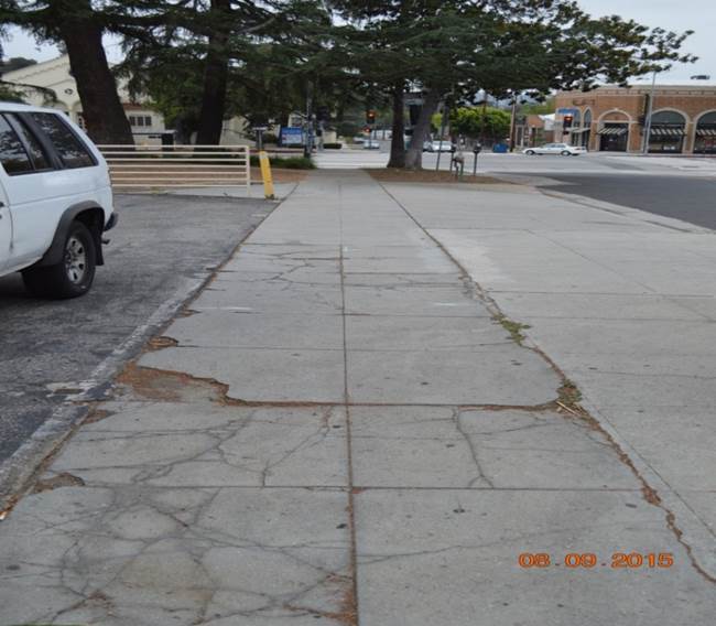 Eagle Rock curb ramp apron approach sidewalk repair
