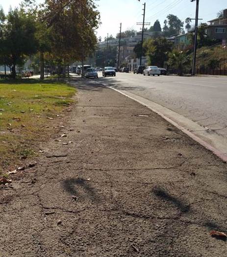 Echo Park curb ramp apron approach sidewalk repair
