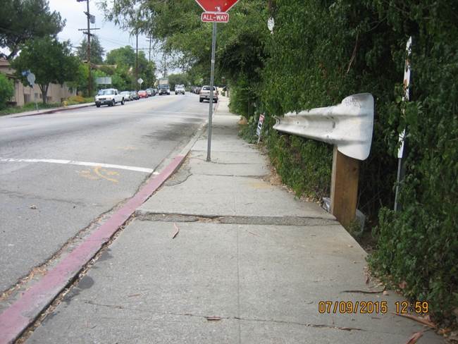 Highland Park curb ramp apron approach sidewalk repair
