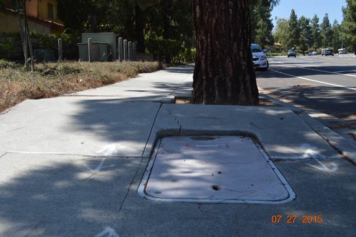 Porter Ranch curb ramp apron approach sidewalk repair