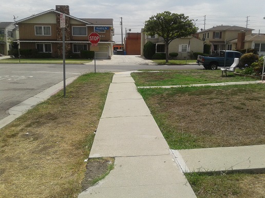 Westchester curb ramp apron approach sidewalk repair