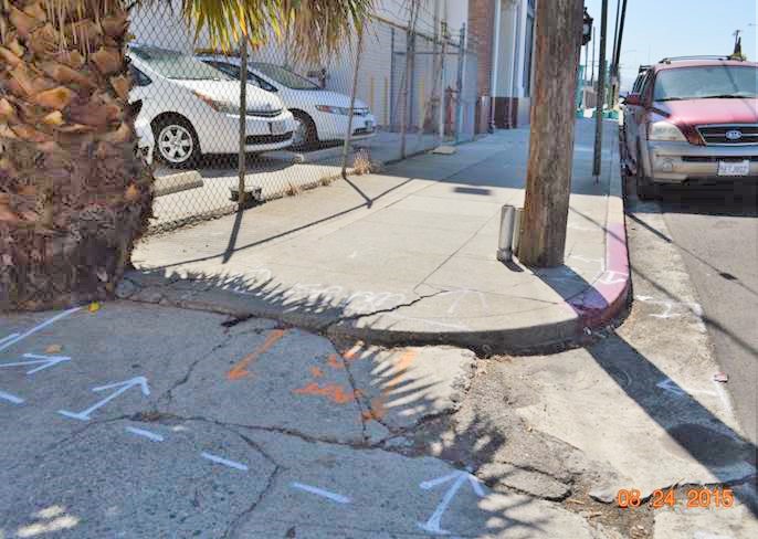 Wilmington curb ramp apron approach sidewalk repair