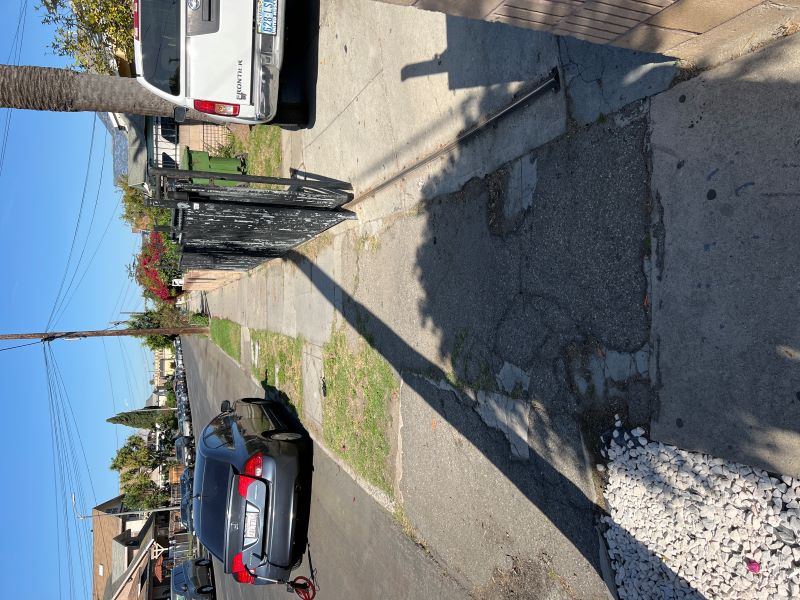 South Figueroa curb ramp apron approach sidewalk repair