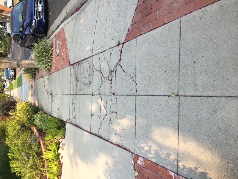 Woodland Hills curb ramp apron approach sidewalk repair