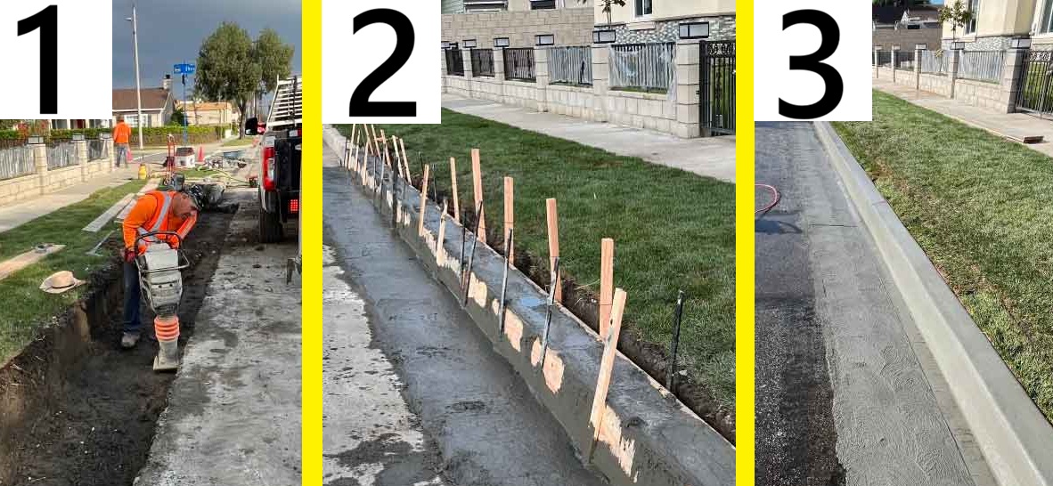 bell gardens curb and gutter repair installation contractor