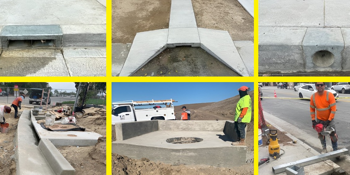 bell gardens curb drain manhole catch basin installation contractor